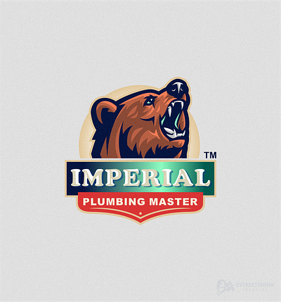 Bear Plumbing Logo branding design graphic design identity illustration logo mark plumber plumbing plumbing service tshirt vector