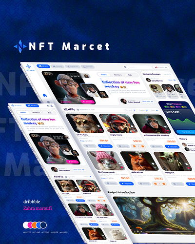 NFT Market 3d animation branding graphic design logo motion graphics ui