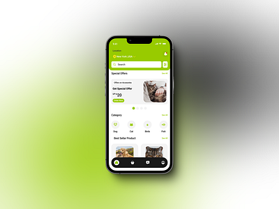 Creative & Morden UI design of Pet Food and Accessories Shop App desin mobile app mobile design ui user ux