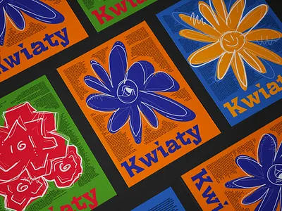 "Kwiaty" Poster adobe art creative creative direction design emotional graphic design illustration individual layout minimal mockup photoshop poster typeposter typography ui vector