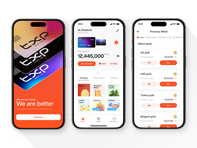 Crypto Investing Mobile App animation branding crypto crypto mobile app crypto trading crypto uiux cryptocurrency currency design illustration ios landing page mobile app motion graphics portfolio assets trading app ui uiux user interface web design