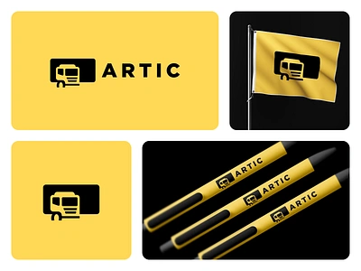 Artic Logo Design articulated bold branding building car custom design icon logo logo design logo designer logodesign logotype lorrie modern simple symbol truck vehicle yellow