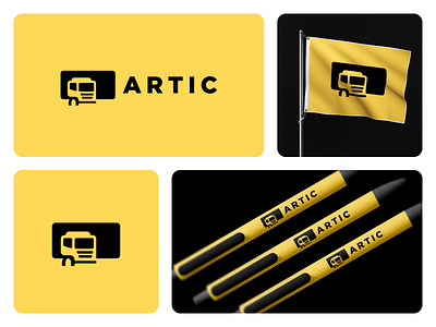 Artic Logo Design articulated bold branding building car custom design glyph icon logo logo design logodesign logotype lorrie modern simple symbol truck vehicle yellow