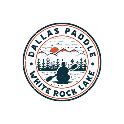 Dallas Paddle Logo Design. badge badge design badge logo brand designer branding graphic designer kayak kayak logo kayaking logo logo designer logo ideas logo maker logos paddle paddle board paddle logo vintage design