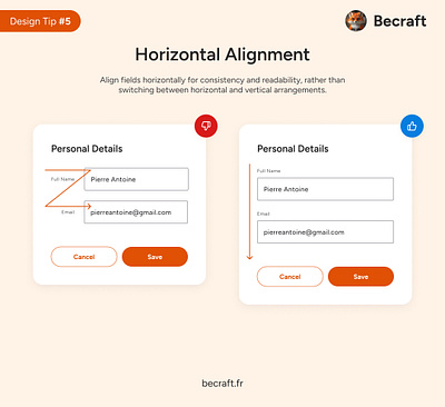 UI Design Tips - #5 Horizontal Alignment design design tips do dont tips ui ux