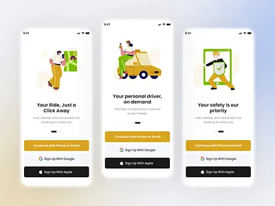 Car booking - Onboarding screen app design car booking onboarding login mobile app mobile app design onboarding car app onboarding mobile app onboarding screen sign in sign up splash screen