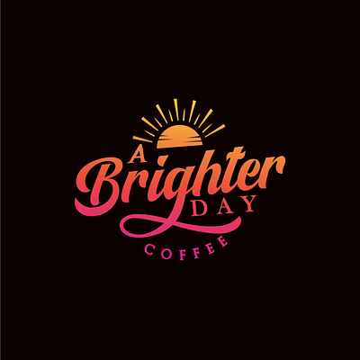 A Brighter Day coffee logo branding graphic design logo