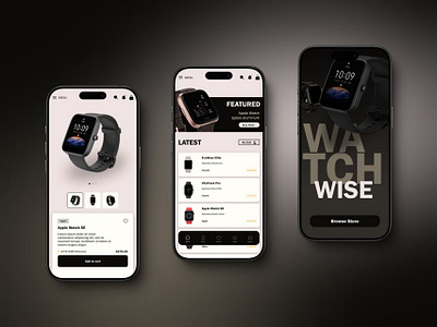 Smart Watch App UI design 3d app design smart watch ui uiux ux