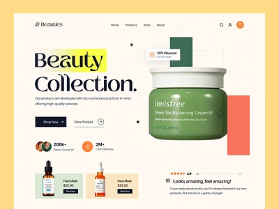 Beauty Product Website beauty beauty product designer e commerce ecommerce store ecommerce website health health care online beauty product shop skin care website skincare store ui uiux web web design website design