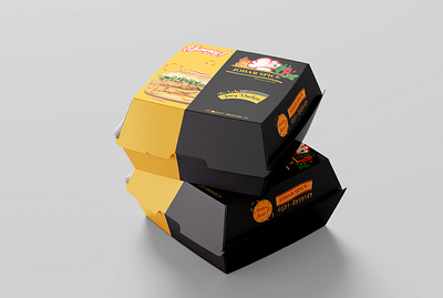 Burger Box Design I Johar Spice box design brand design branding burger box design burgrer box fast food fast food chain food chain graphics design graphics designer illustration kfc packaging packaging design restaurant restaurant branding zinger box