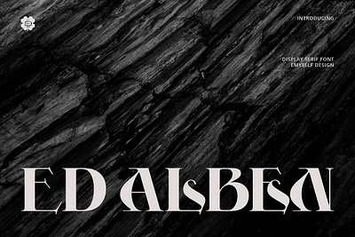 ED Alben - Display Serif 70s font 80s font branding classic font classic typeface classy display serif display type ed alben display serif elegant font elegant serif logotype magazine retro typeface vintage