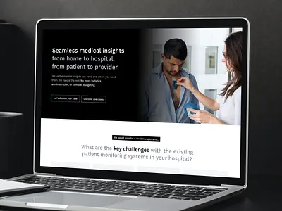 Byteflies Website Redesign black branding clean dark desktop graphic design grey medical minimal mobile site tech ui ui design user experience ux web webdesign website