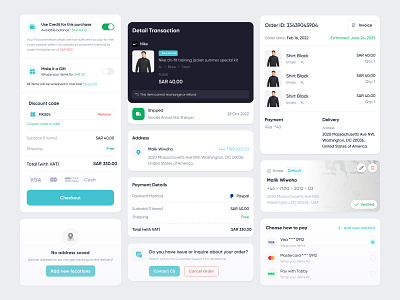 Stella - Dashboard Component b2c clean component ecommerce fashion store marketplace minimalist modern online store payment product product design purchase retail sell shop startup transaction ui ux