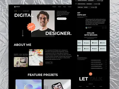 Portfolio Website 3d ui design app interface clean ui design creative portfolio dashboard design digital designer digital marketing e commerce design interaction design minimal design mobile app design modern design portfolio portfolio website prototyping ui design user experience user interface web design website design