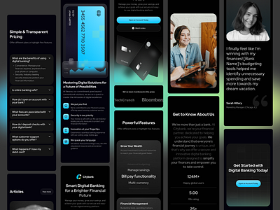 CityBank - Another Page Responsive Smart Digital Banking bank template bank template design banking app finance design template figma finance landing page finance mobile finance template financial landing page framer framer template landing page landing page responsive landing page template live website product template responsive design smart digital banking smart finance smart financial website