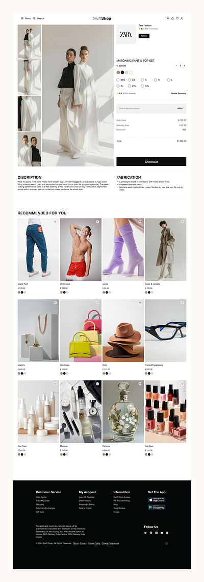 Fashion E-commerce Web App UX/UI Design | SwiftShop clothing store clothing store uxui design clothing store website e commerce e commerce mobile app e commerce mobile ui design e commerce ui design e commerce uxui design e commerce website e commerce website design fashion fashion e commerce fashion e commerce uxui design fashion e commerce web app fashion uxui design mobile app design mobile ui design uxui web app uxui design