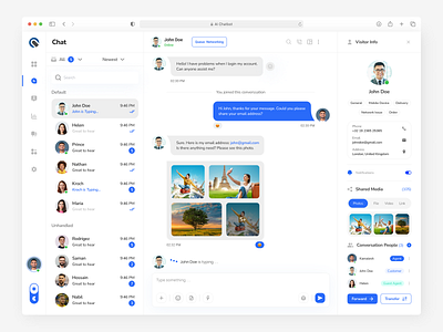 AI Chatbot - Chat Interface admin ai dashboard aichat aichatbot app design b2b chat chatbot clean company issues minimal overview product design saas ui uiux web web application