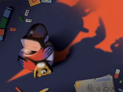 Home Sweet Home childhood conceptualart editorial editorialillustration illustration mentalhealth