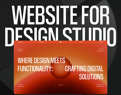 WEBSITE FOR DESIGN STUDIO design site ui ux web design website