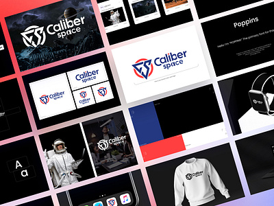 Caliber Space Brand Guideline abstract logo app icon brand guideline temple brand identity branding branding presentation caliber space brand guideline caliber space logo creative logo logo design logo template