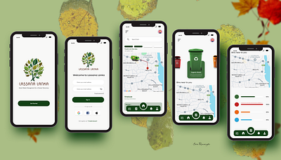 LASSANA LANKA Garbage Management System Mobile App mobile app ui ux