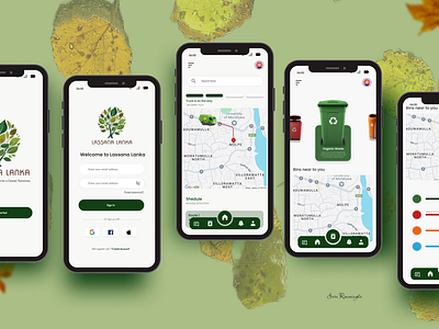 LASSANA LANKA Garbage Management System Mobile App mobile app ui ux