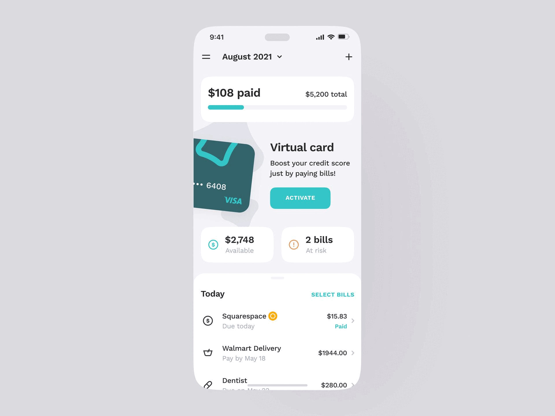 Cushion. Saver Money. app expenses friendly money ui ux