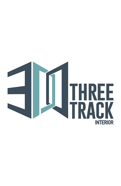 Logo for Three Track Interior. branding creative graphic design graphicdesign illustration interior logo logodesign ui ux vector