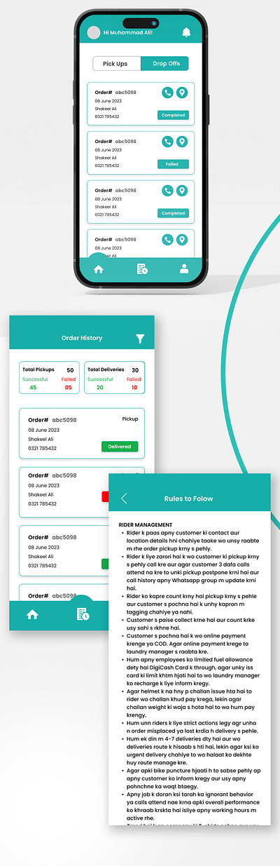 Rider App - Mobile App Design mobile app mobile app design mobile app responsiveness