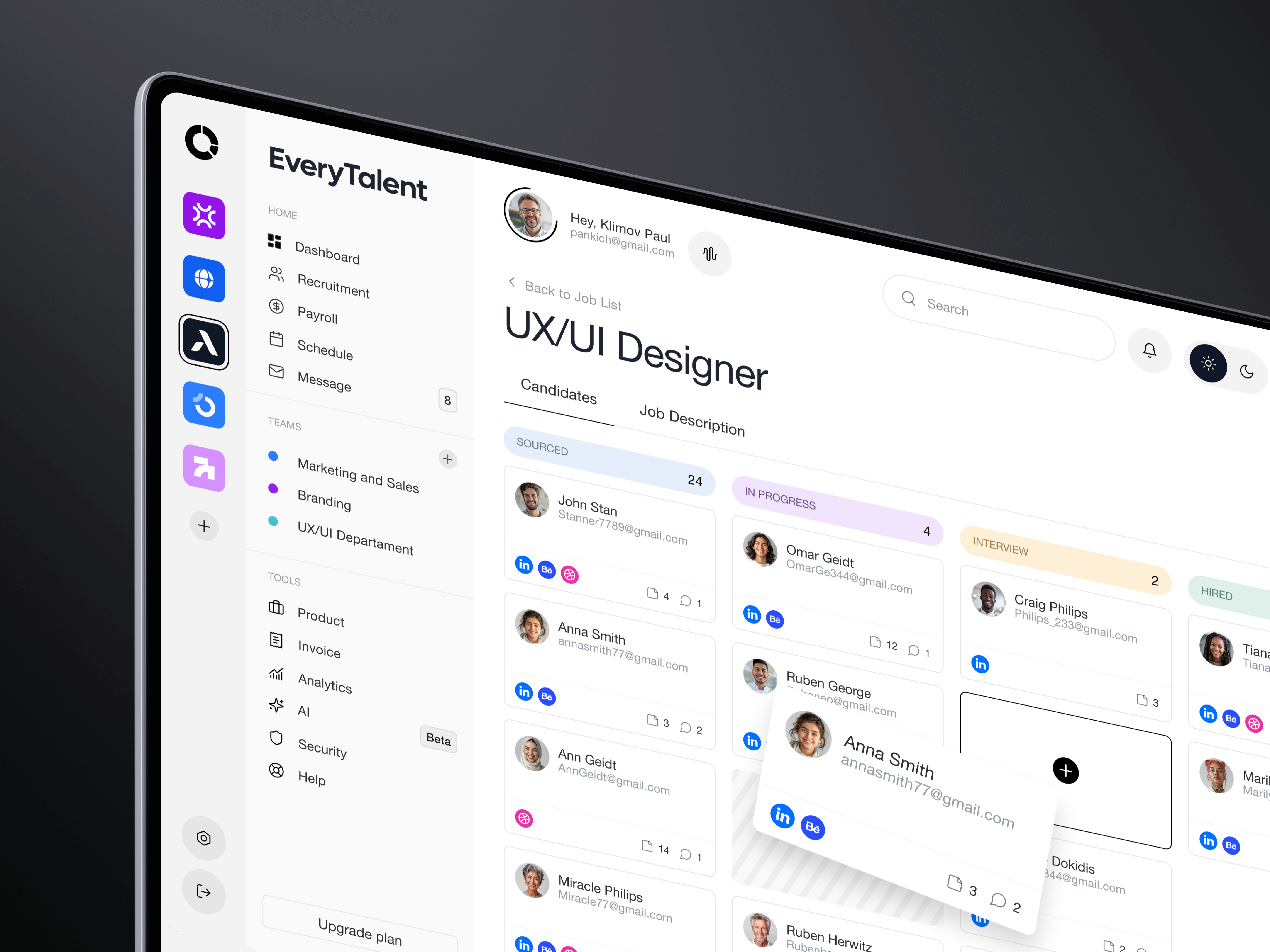 EveryTalent hiring app hiring hiring app hr linkedin work