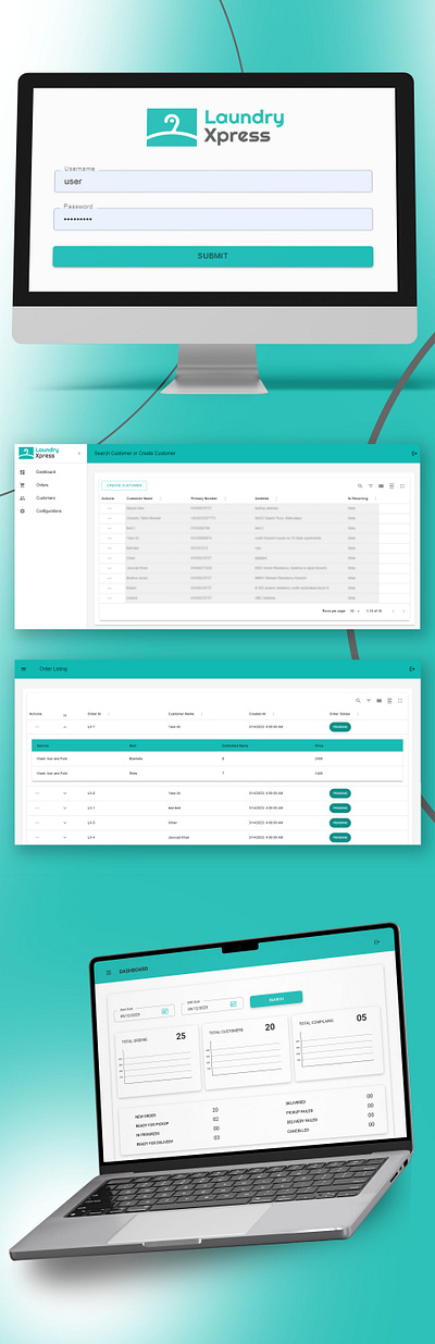 Laundry Xpress - Web App Design web app web app design web app responsiveness