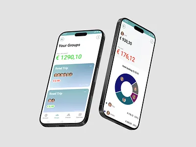 FairShare - a simple expense sharing app accounting money sharing ui ux