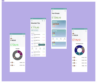 FairShare - a simple expense sharing app accounting money sharing ui ux