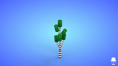 Voxel Small Tree 8.1 Model - 3D Lowpoly Game Asset 3d 3d model cartoon fantasy game asset lowpoly magicavoxel voxedit voxel art