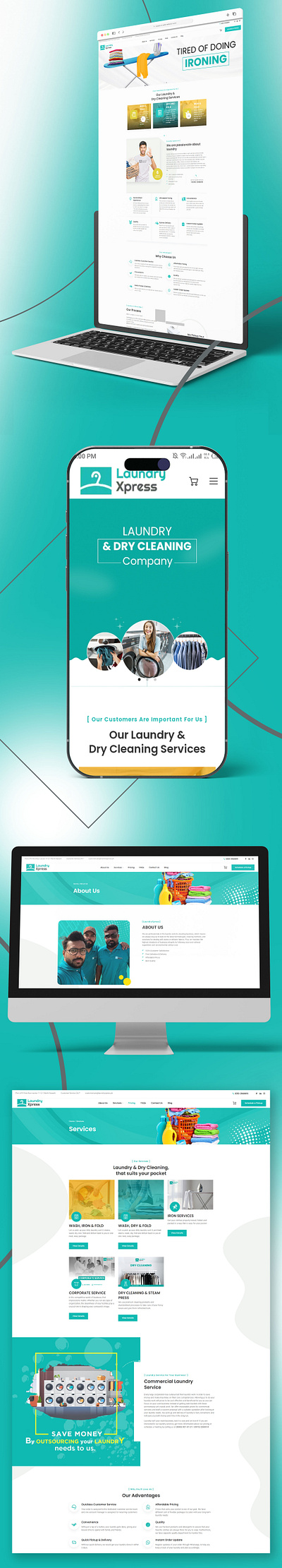 Laundry Xpress - Website Design website website banners website design