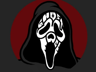 Ghostface 80s cartoon branding design drawing ghostface illustration mask scream