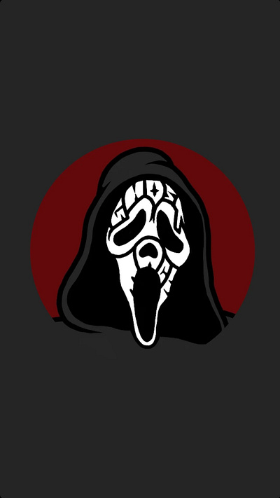 Ghostface 80s cartoon branding design drawing ghostface illustration mask scream