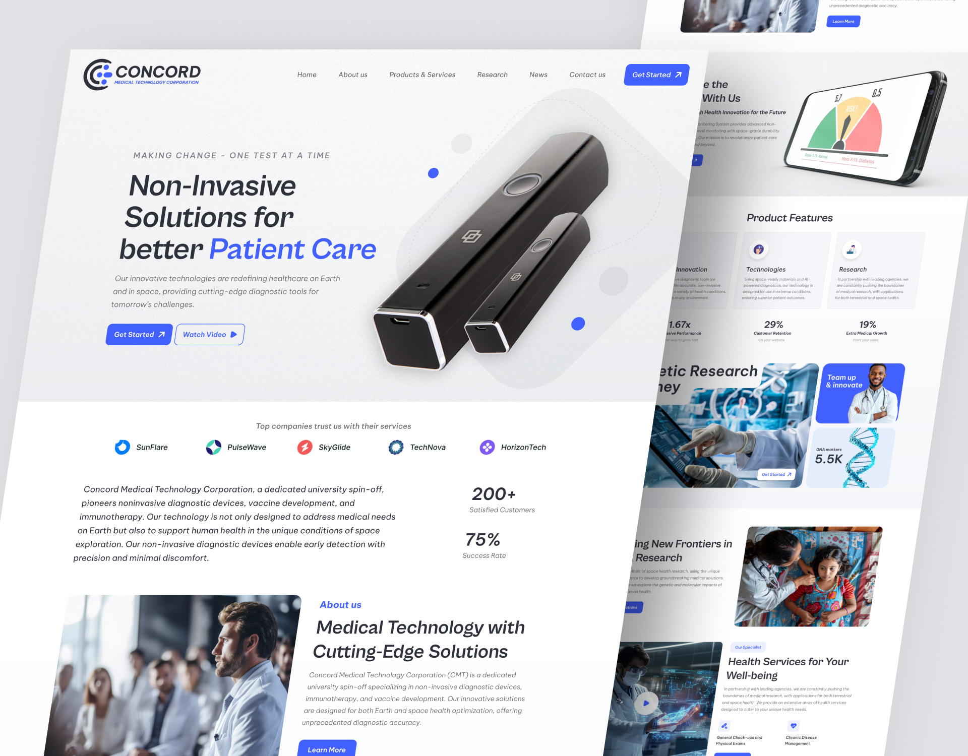 Medical Technology Website Landing Page consultation homepage doctor homepage health website healthcare website hospital website landing page design medical care website medical homepage medical landing page medical startups medical technology medical website online meditation patient website pharmacy landing page technology landing page technology website website interface website landing page website ui ux