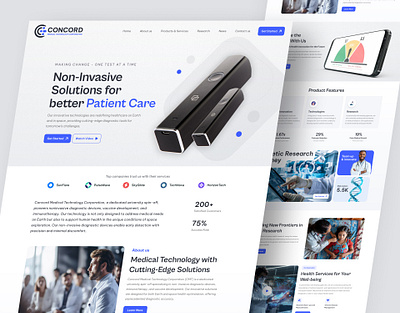 Medical Technology Website Landing Page consultation homepage doctor homepage health website healthcare website hospital website landing page design medical care website medical homepage medical landing page medical startups medical technology medical website online meditation patient website pharmacy landing page technology landing page technology website website interface website landing page website ui ux