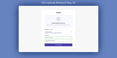 File Upload #DailyUi dailyui fileupload