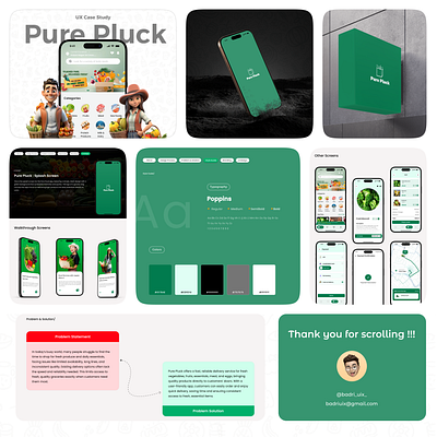 Pure Pluck - B2C Delivery App mobile app ui uxui