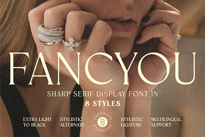 Fancyou - Sharp Serif Display Font alternate beautiful branding design display elegant family fashion feminine font ligature logo luxury minimalist modern serif sharp stylish unique vintage