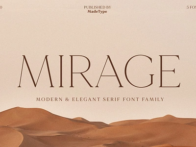 MADE Mirage 40% Off beautiful book card classic decorated display elegant latin logo logofont logotype magazines modern postcard pretty serif serif font type typeface wedding