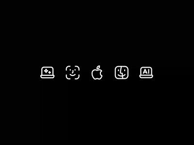 Apple Intelligence icons animation apple figma gif icon iconography icons ios macbook svg