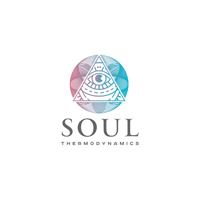 SOUL THERMODYNAMICS logo branding eye graphic design logo logotype pyramide soul