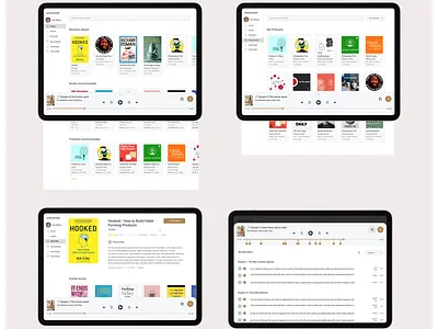 Audio Share App app design ui