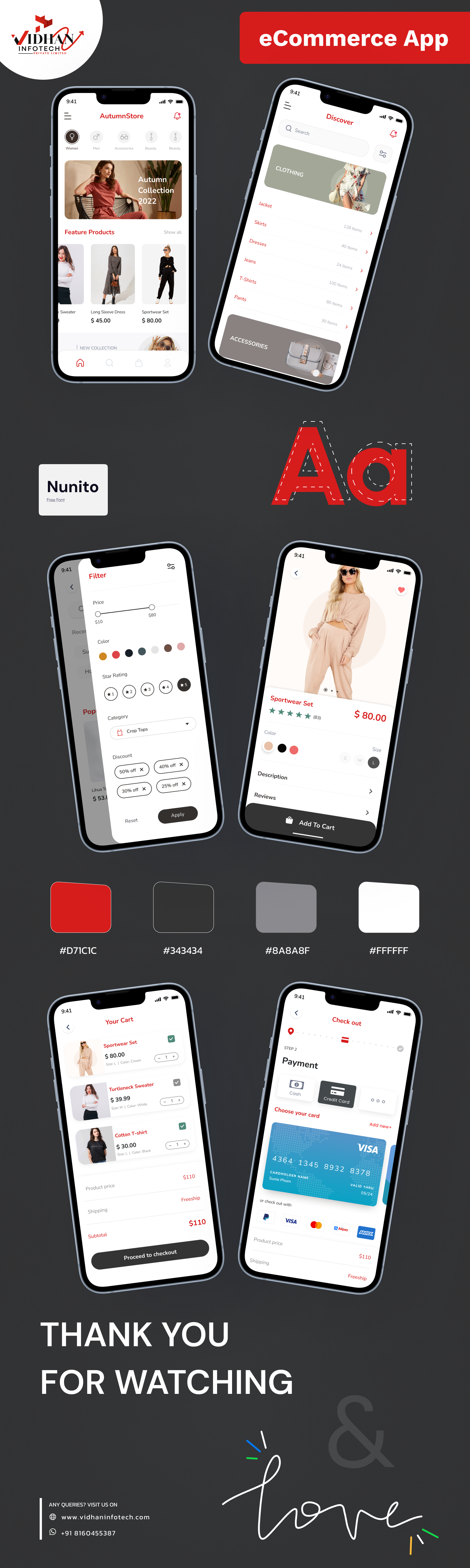 eCommerce app accessories appdesign clothing design ecommerce app figma shopping ui uiux women