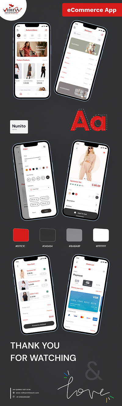 eCommerce app accessories appdesign clothing design ecommerce app figma shopping ui uiux women