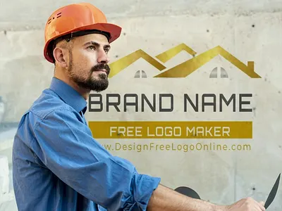 Transform Your Brand with a Stunning Roofing Logo! logo maker real estate logos roofing