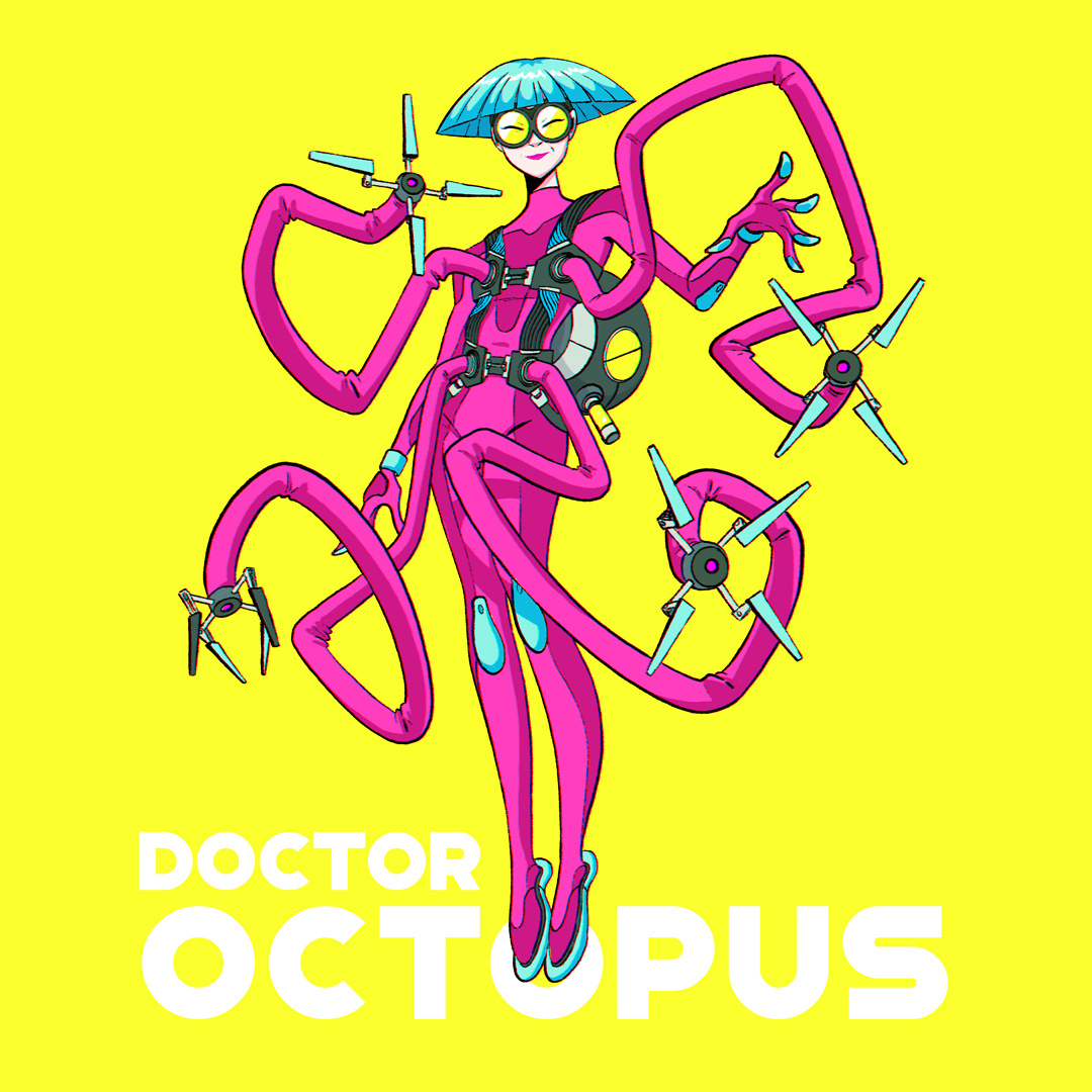 DOCTOR OCTOPUS art character character design dessin doc ock doctor octopus drawing illustration illustration art marvel octavius octopus spiderman